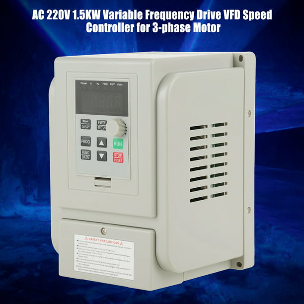 AC 220V 1.5KW Adjustable-Frequency Drive VFD Speed Controller 3-phase Motor 